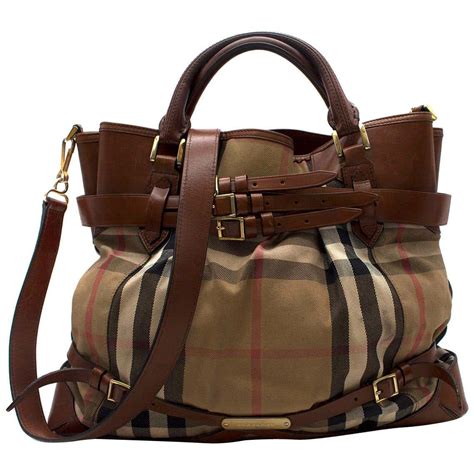 burberry nova check large shoulder tote